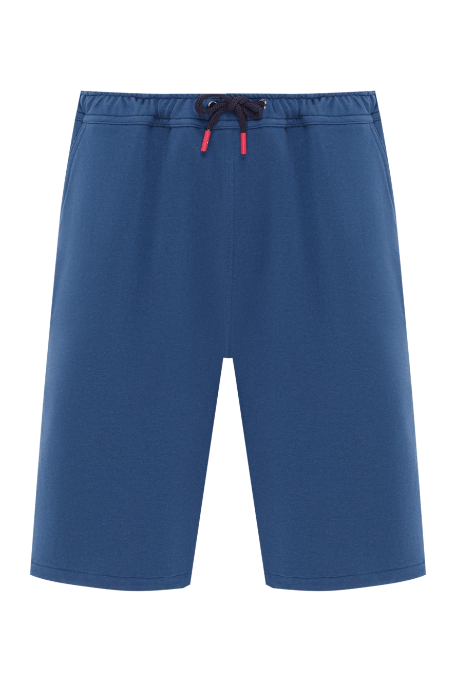 Kiton эластан қосылған мақтадан жасалған джерсиден тігілген ерлерге арналған шорттар 192823 - фото 1