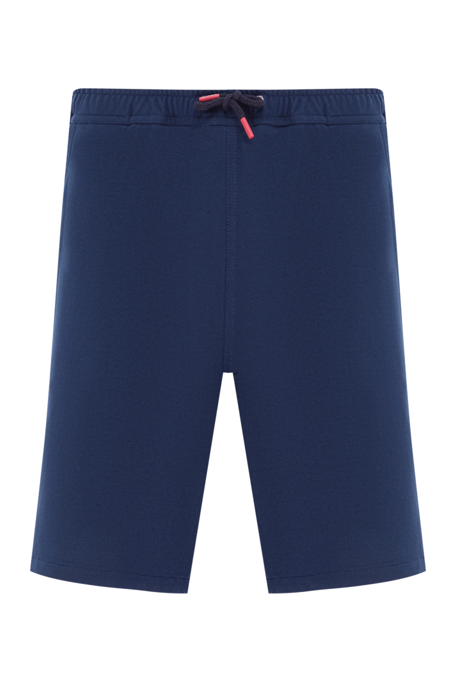 Kiton men's blue cotton jersey shorts with elastane 192824 - photo 1