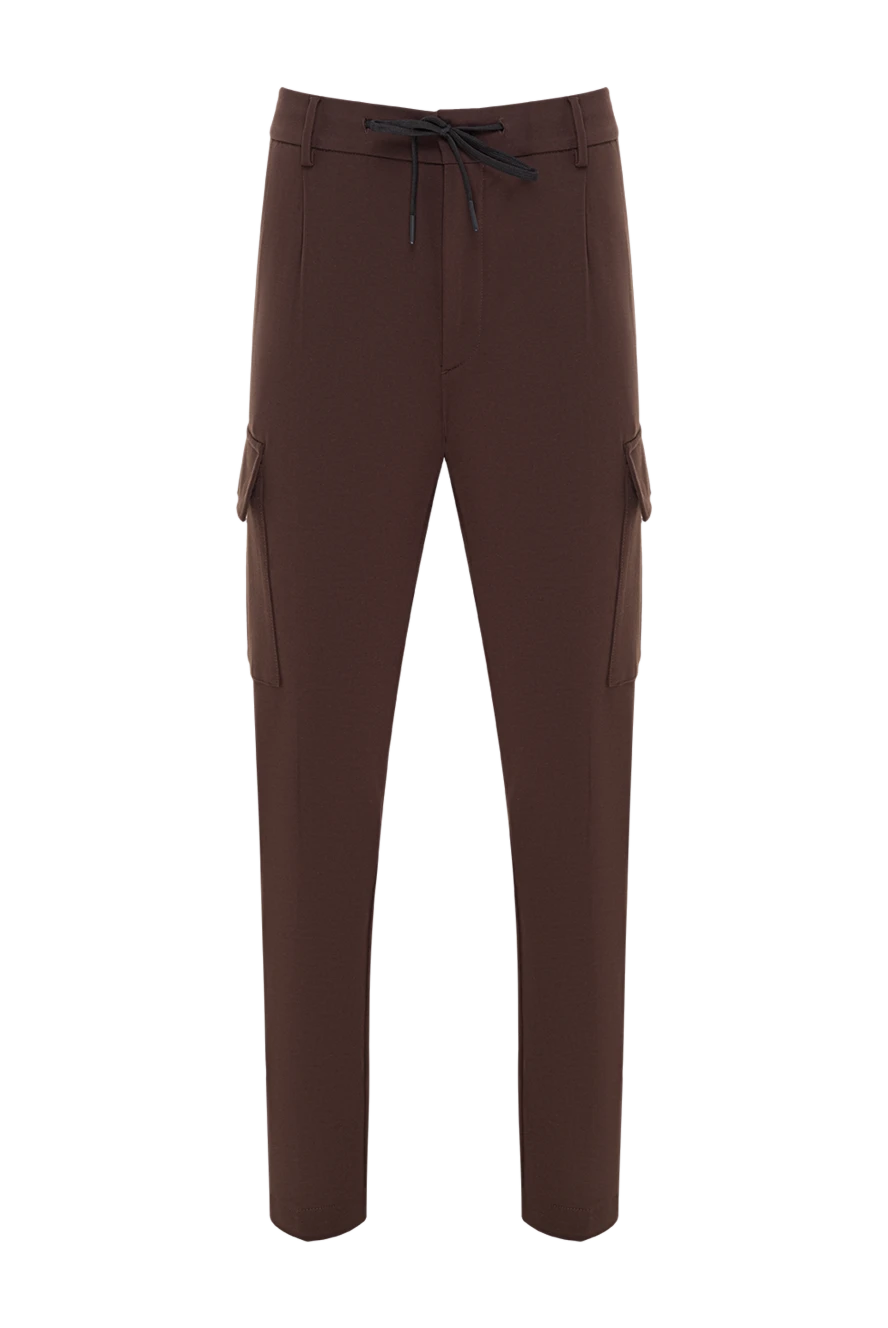Berwich men's brown viscose cargo pants 192865 - photo 1