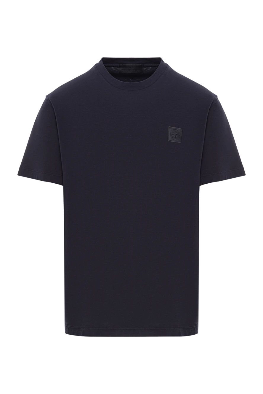 Stone Island fitted blue t-shirt with a matching compass patch 192892 - photo 1