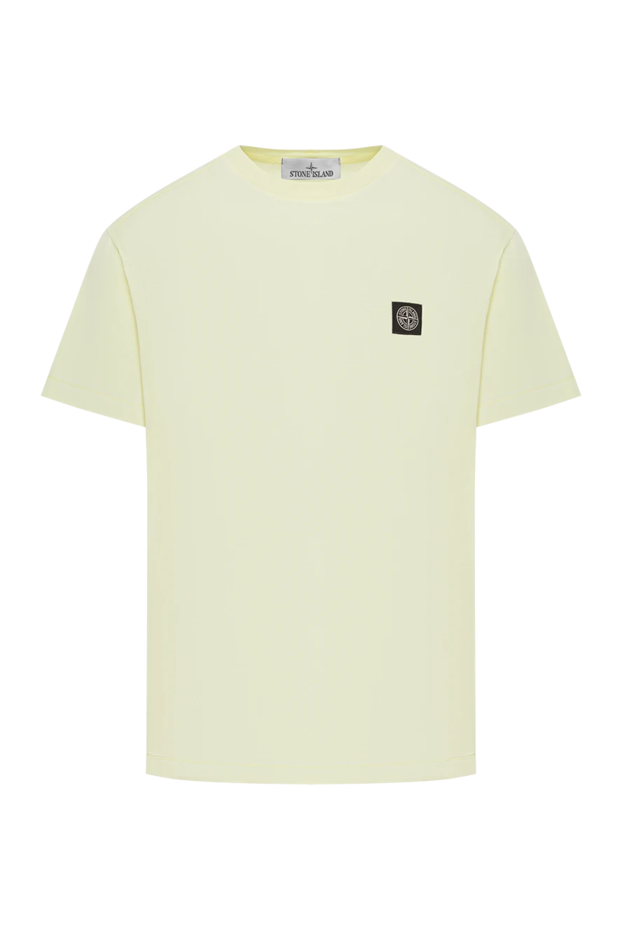 Stone Island ашық түсті, компас патчы бар, денеге жабысқан футболка 192918 - фото 1