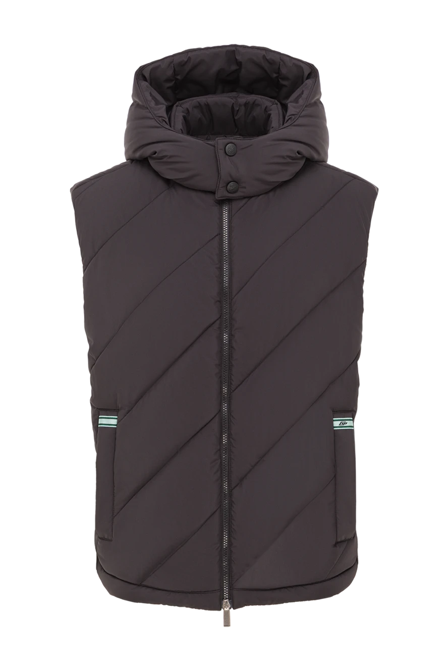 Off-White мужской пуховый жилет arrow diagonal черного цвета 192983 - фото 1