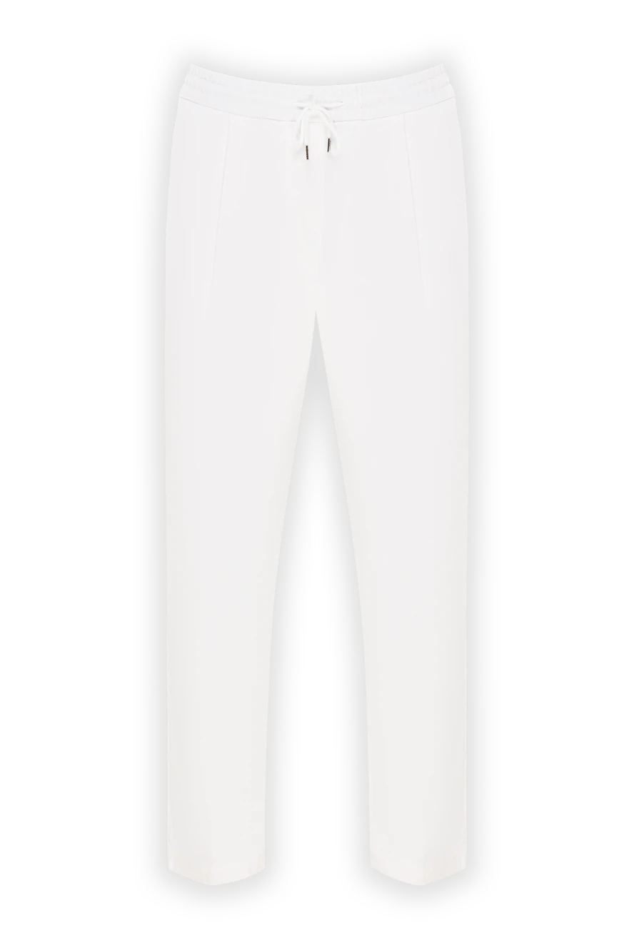 Jacob Cohen beige men's trousers with elastic waistband and drawstring 193015 - photo 1