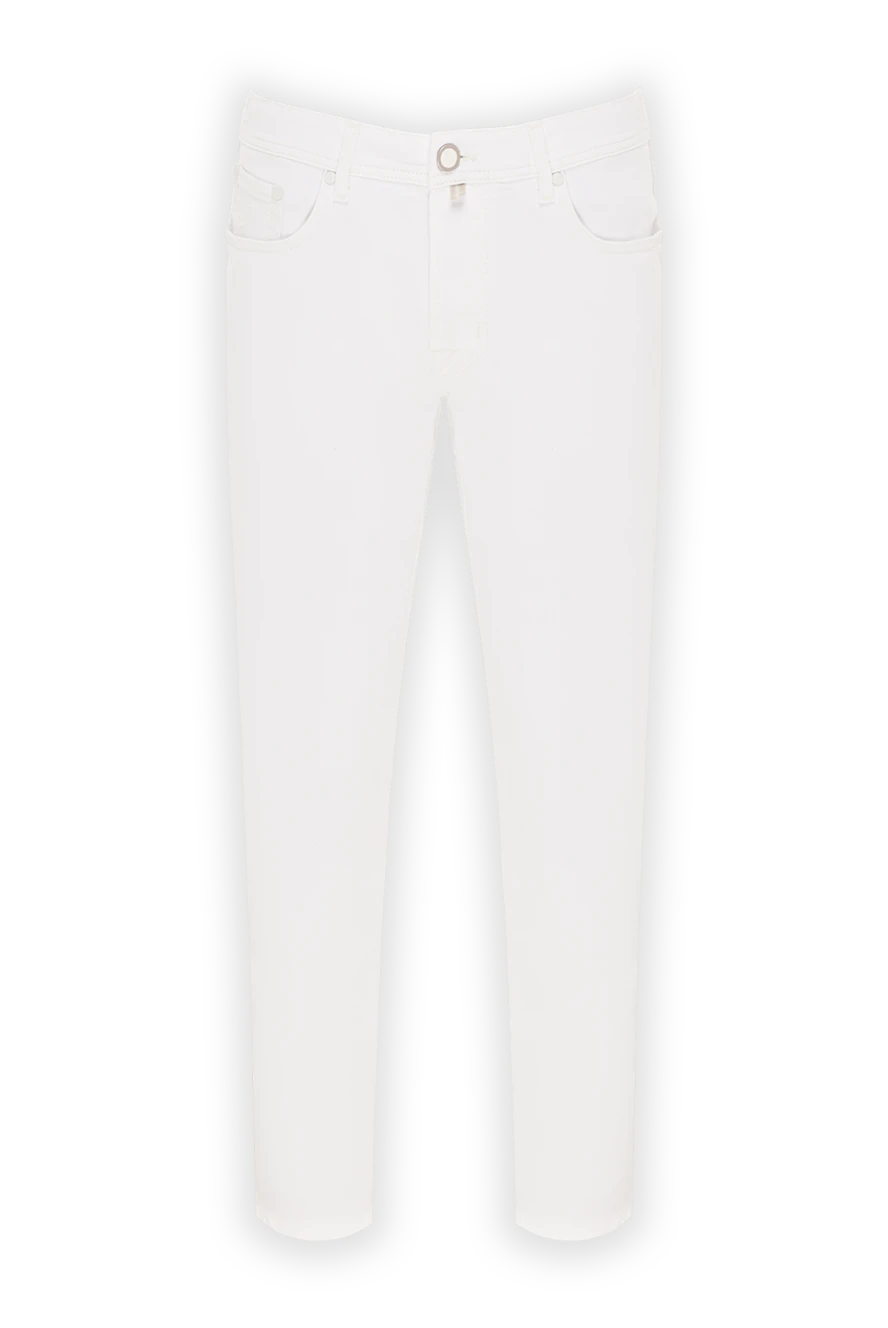 Jacob Cohen белые мужские джинсы приталенного кроя премиум-класса 193019 - фото 1