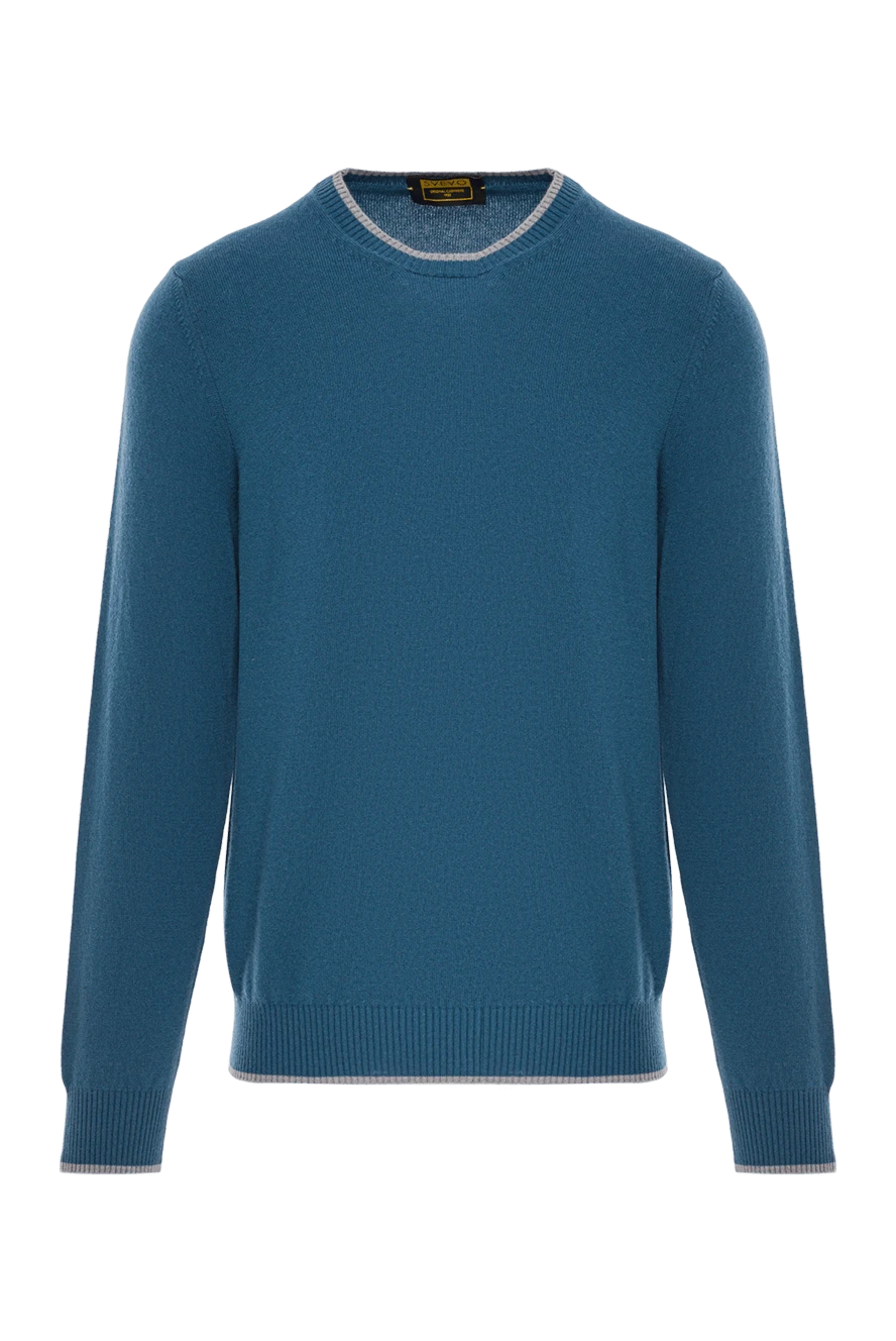 Svevo джемпер зеленого цвета из кашемира с контрастной отделкой 193060 - фото 1