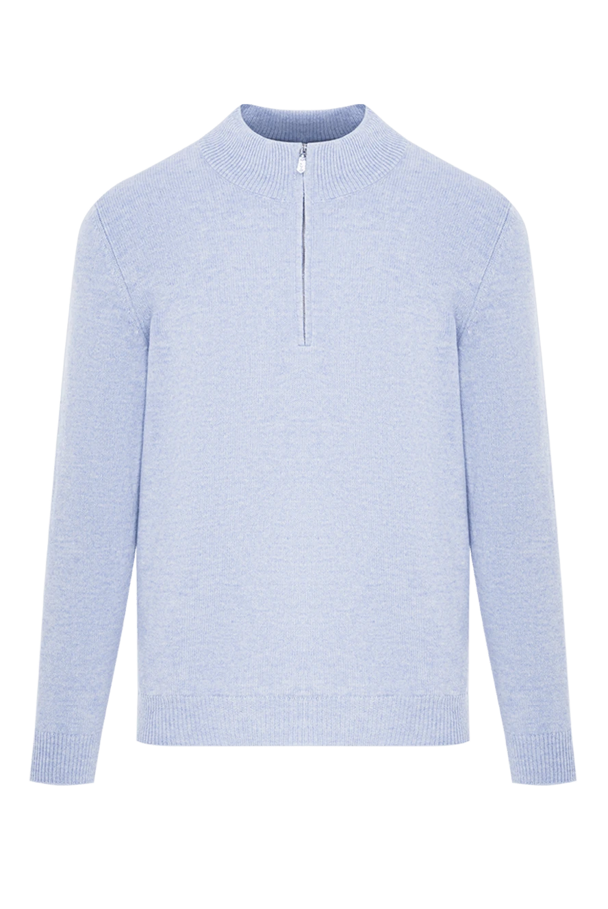 Svevo тік жағалы және сыдырмасы көтерілетін капюшоны бар ерлерге арналған ашық көк түсті шалбар 193066 - фото 1