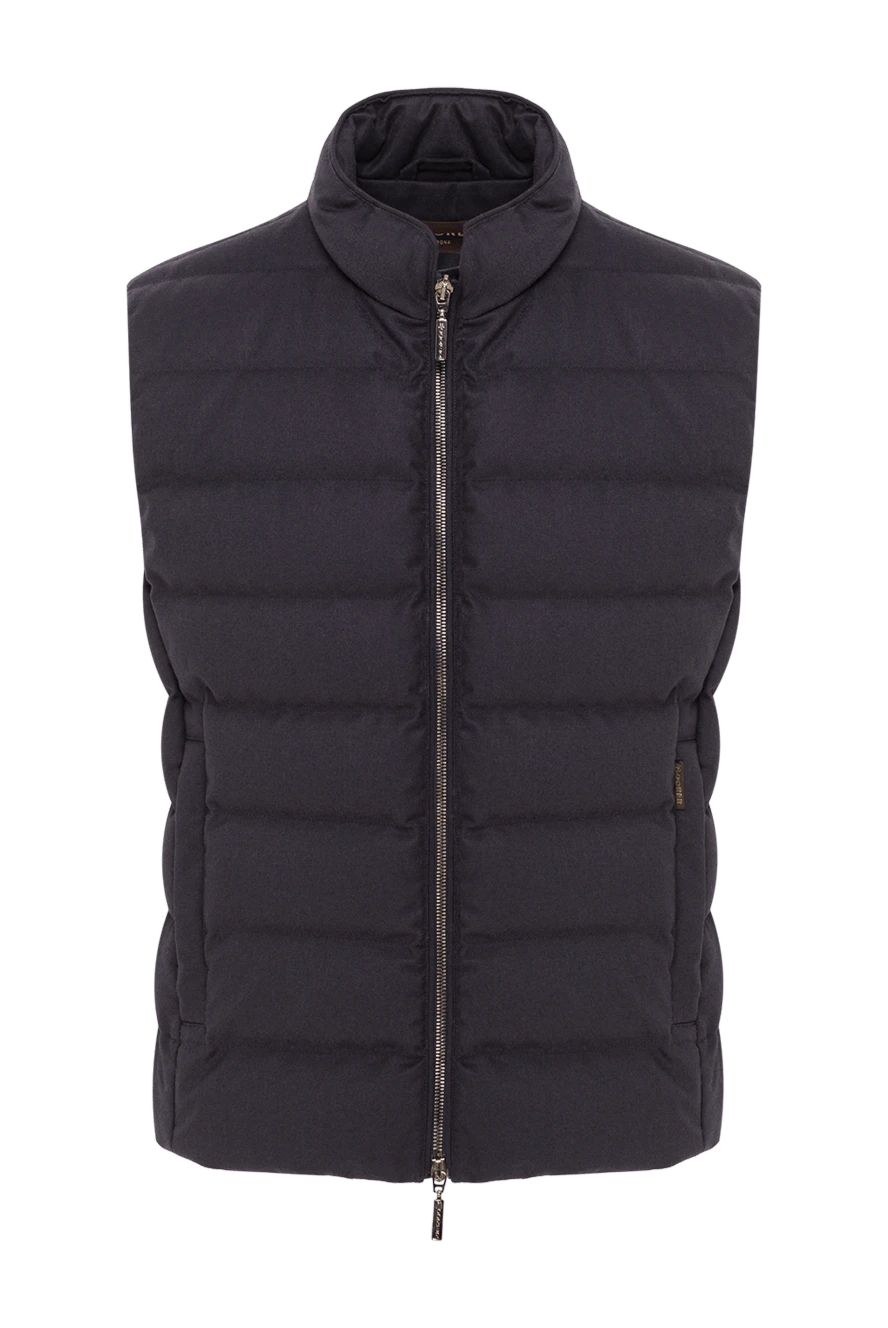 Moorer oliver men's quilted down vest in dark blue 193090 - photo 1