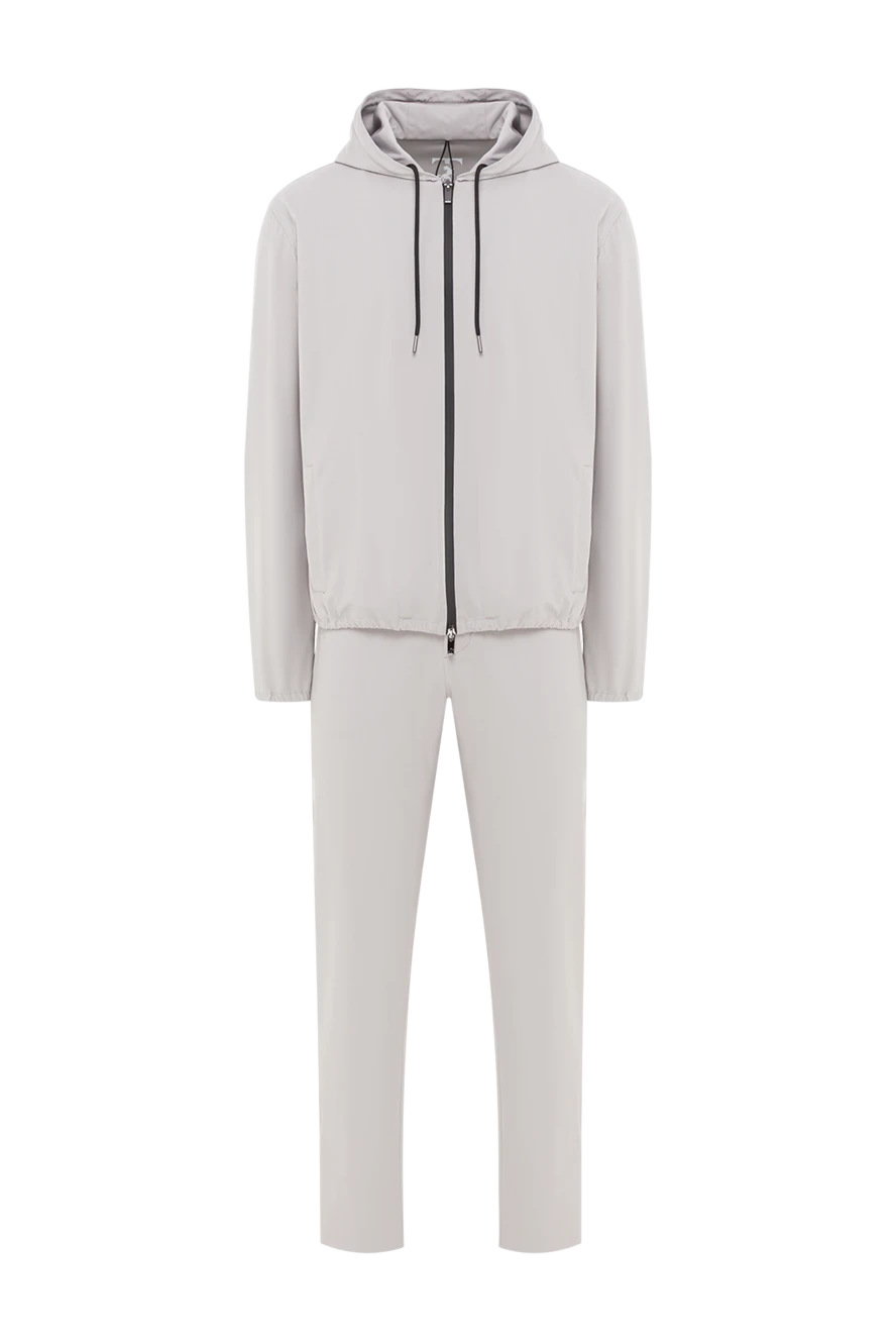 Tombolini мужской спортивный костюм серого цвета в лаконичном стиле 193196 - фото 1