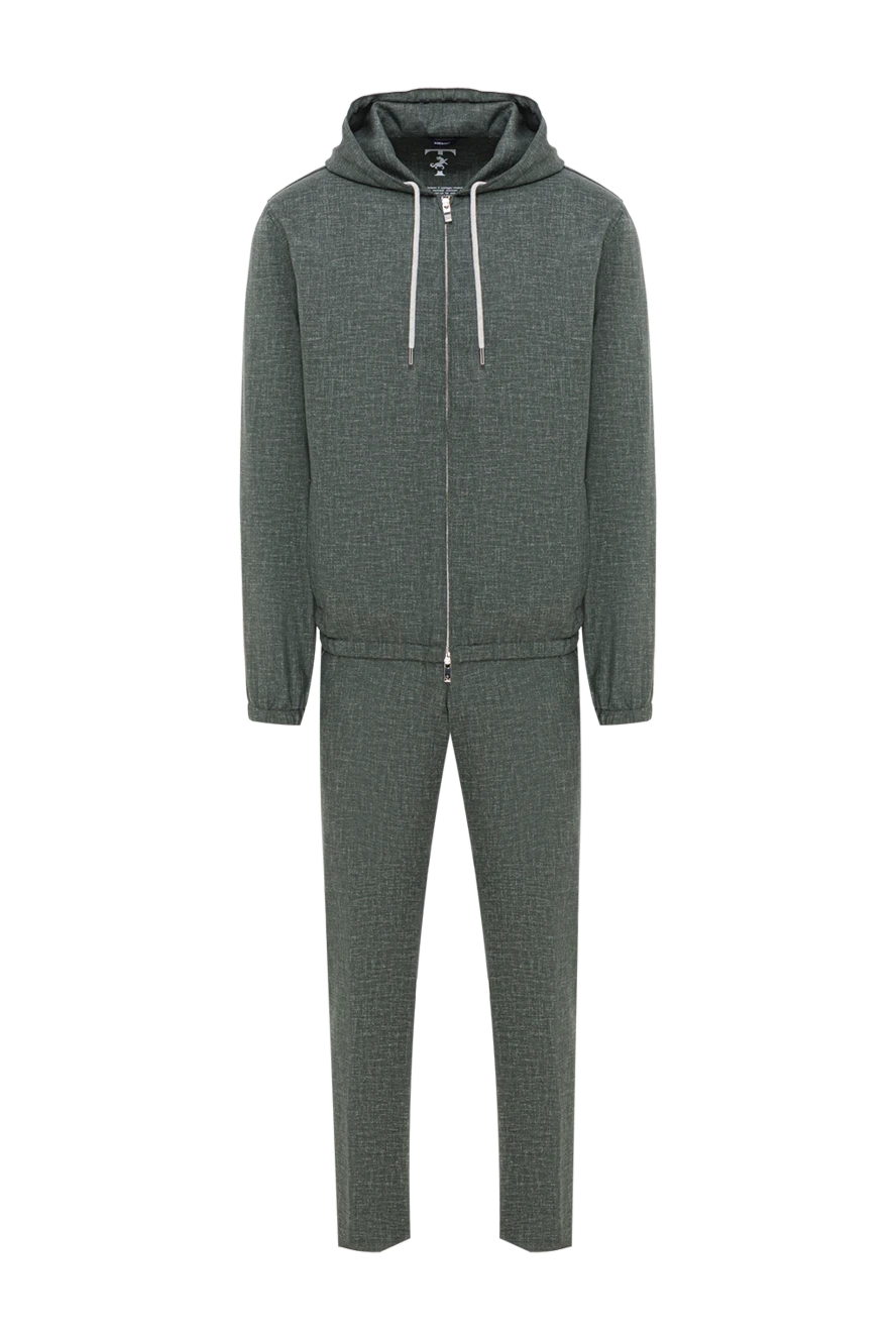 Tombolini мужской спортивный в темно-зеленом цвете из натуральной шерсти 193198 - фото 1