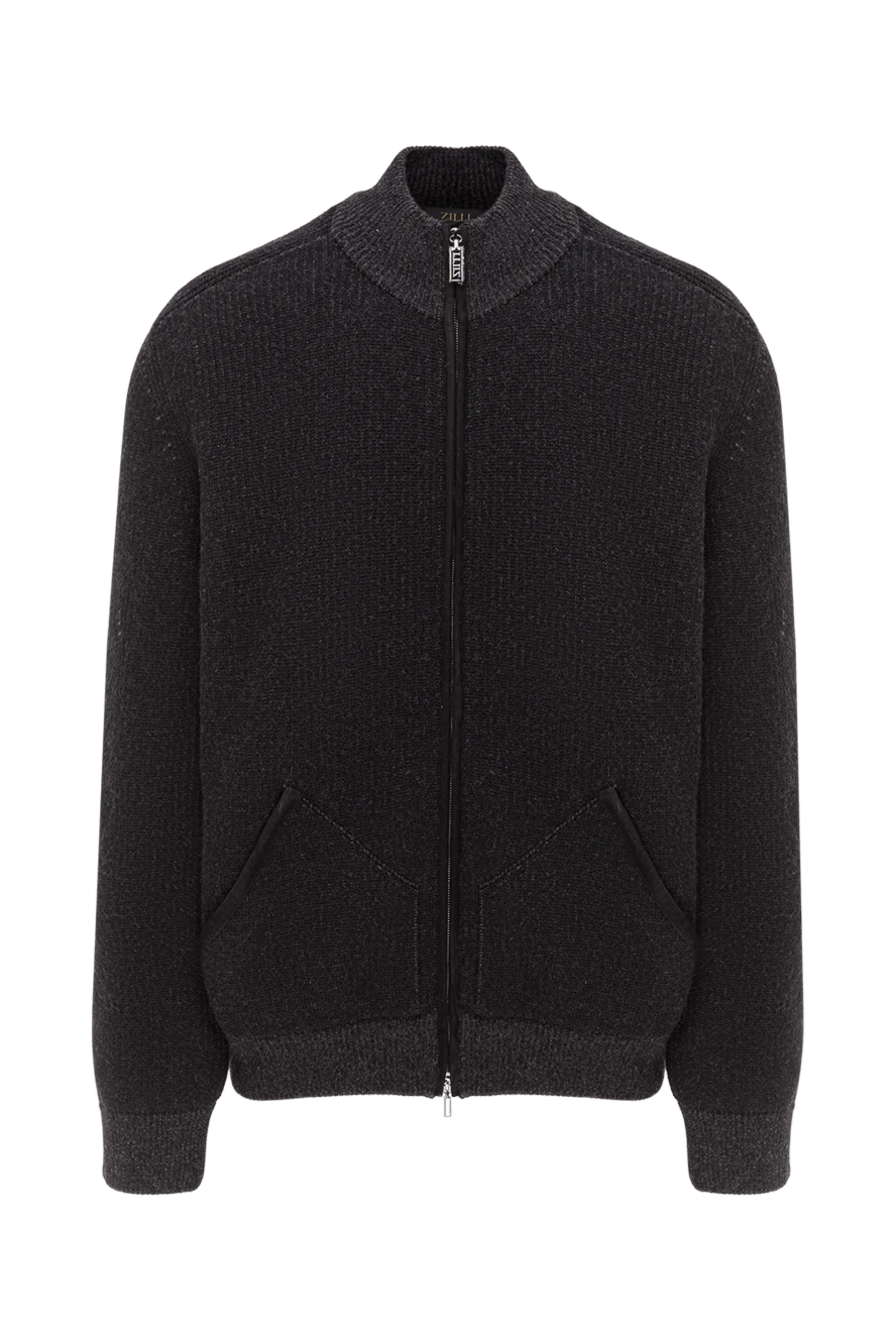 Zilli мужская куртка бомбер в классическом стиле с воротником-стойкой 193222 - фото 1