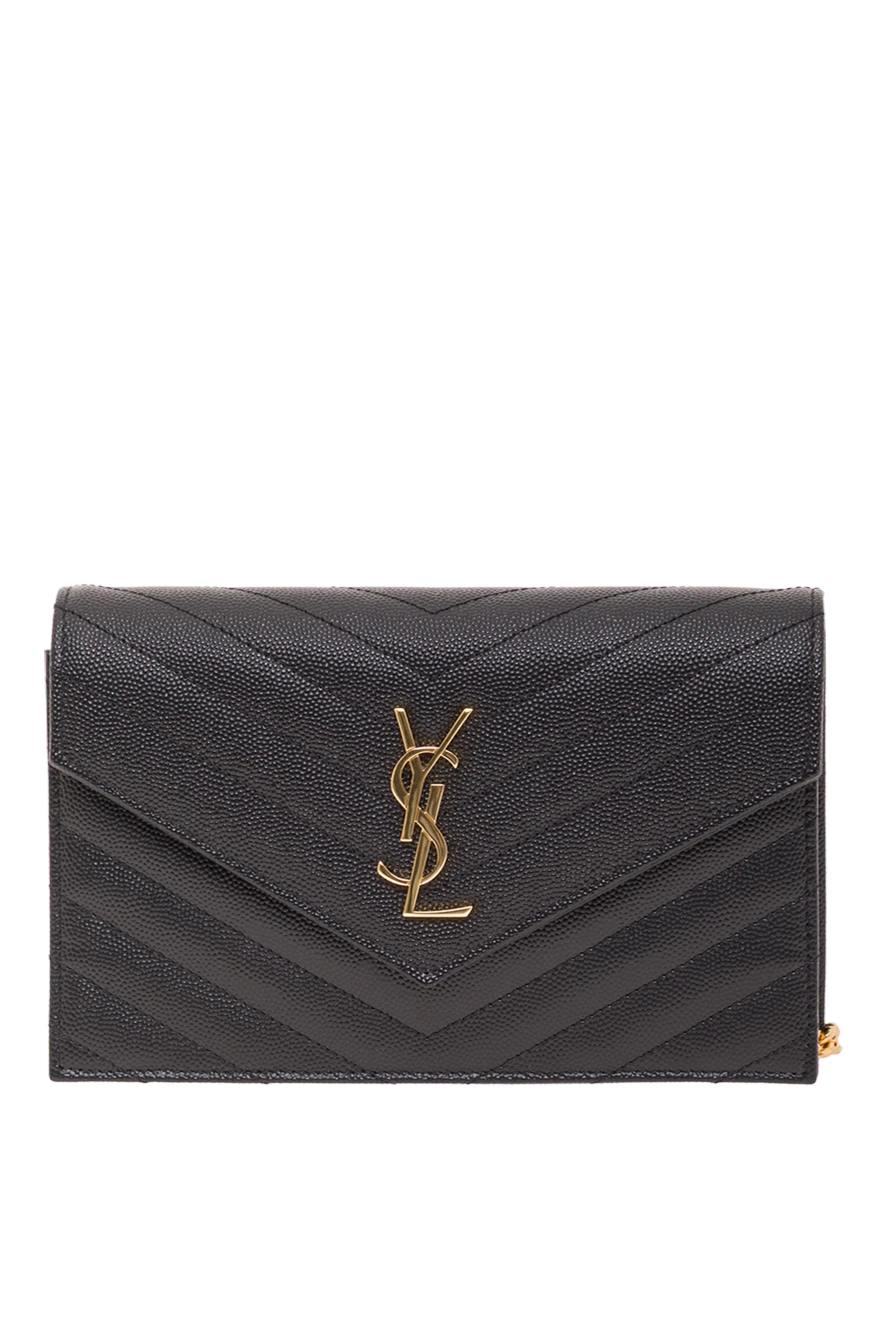 Saint Laurent сумочка на цепочке c логотипом cassandre и стеганой строчкой в виде шевронов 193263 - фото 1