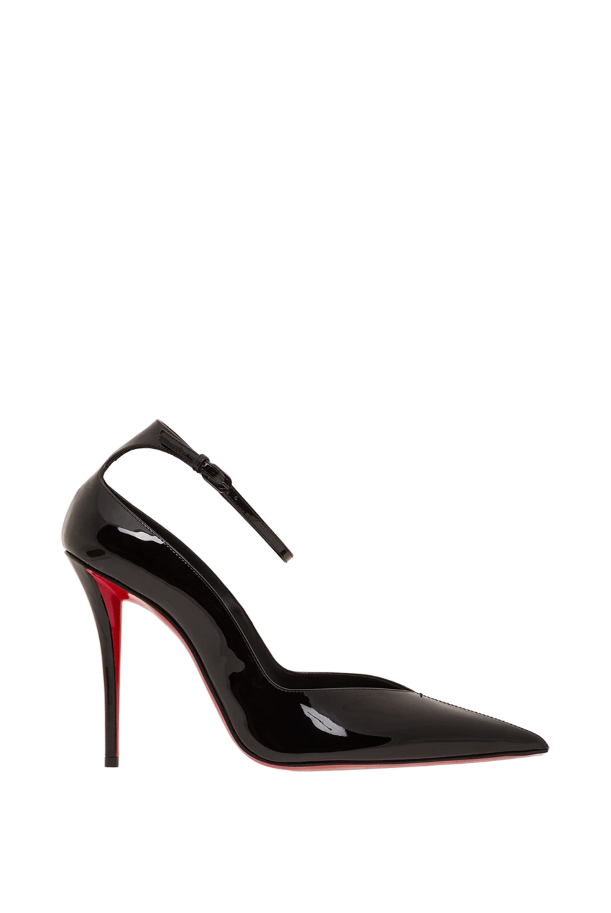 Christian Louboutin erozee black patent calfskin strap pumps 193327 - photo 1