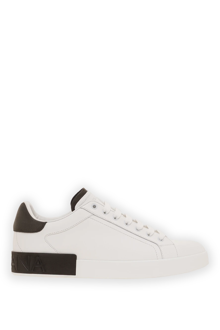 Dolce & Gabbana portofino men's calfskin leather sneakers 193387 - photo 1