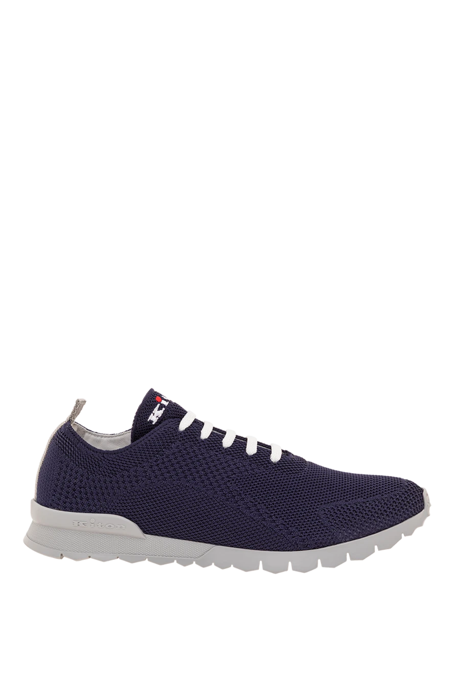 Kiton blue men's fits sneakers made of breathable knit 193550 - photo 1