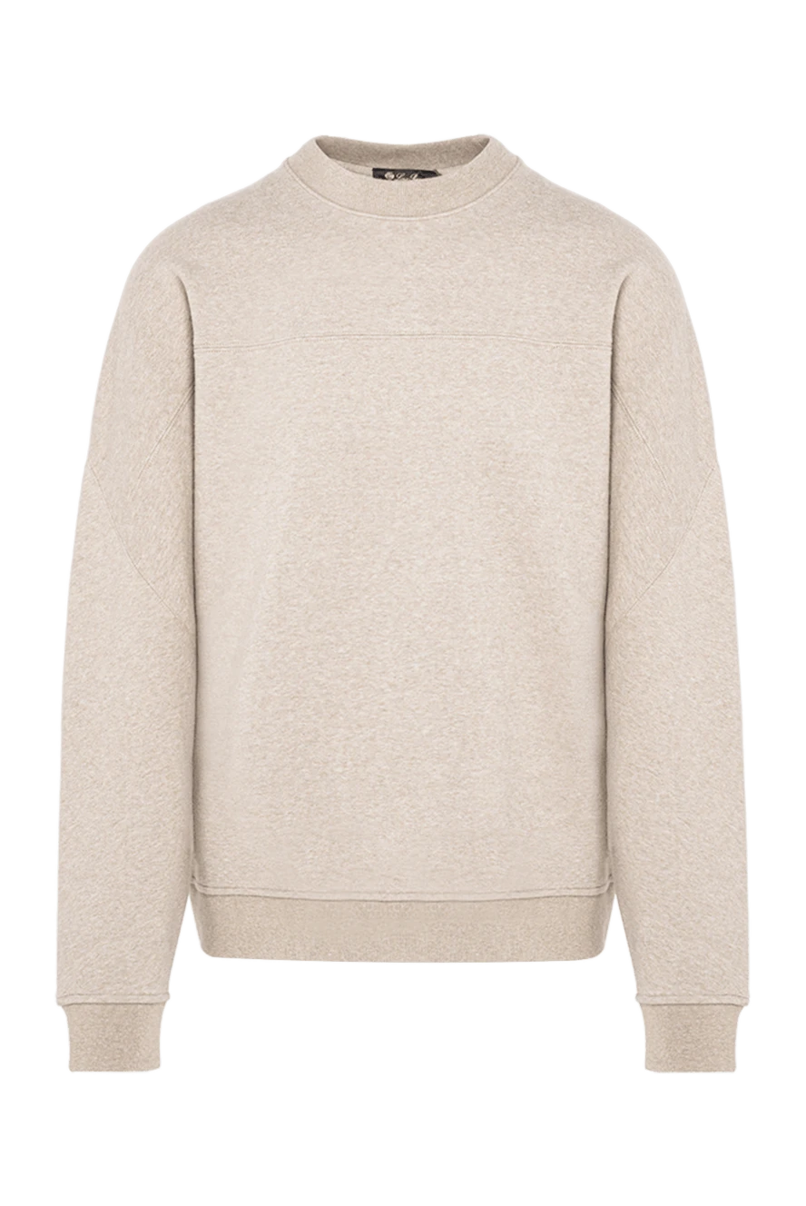 Loro Piana beige melange sweatshirt made of soft, high-quality cotton 194247 - photo 1