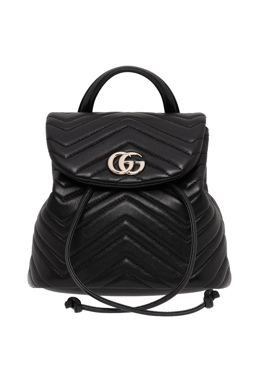Gucci черный женский рюкзак из черной стеганой кожи наппа с шевронным узором
194292 - фото 1