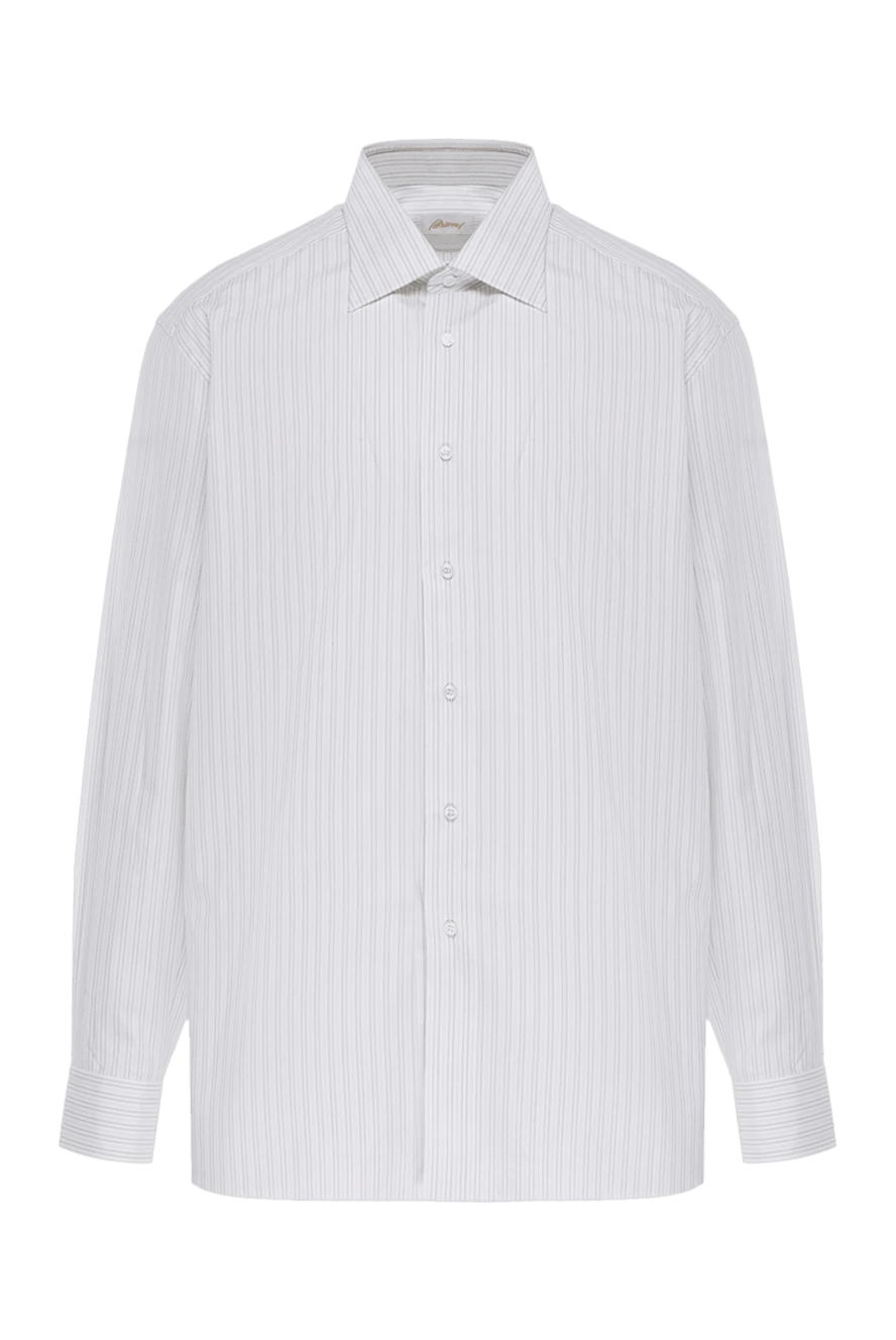 Brioni white cotton shirt for men 609841 - photo 1