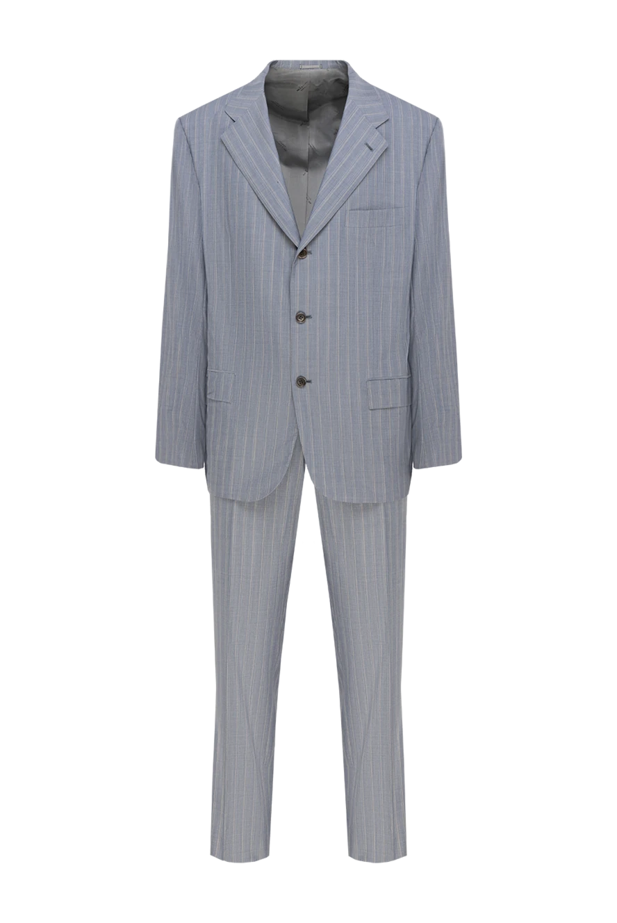 Kiton man gray wool men's suit купить с ценами и фото 874141 - photo 1