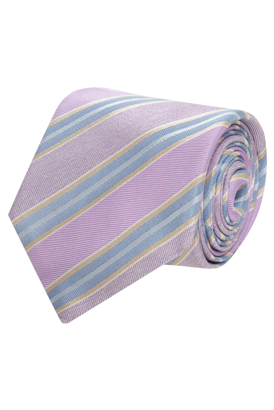 Canali man purple silk tie for men купить с ценами и фото 935986 - photo 1