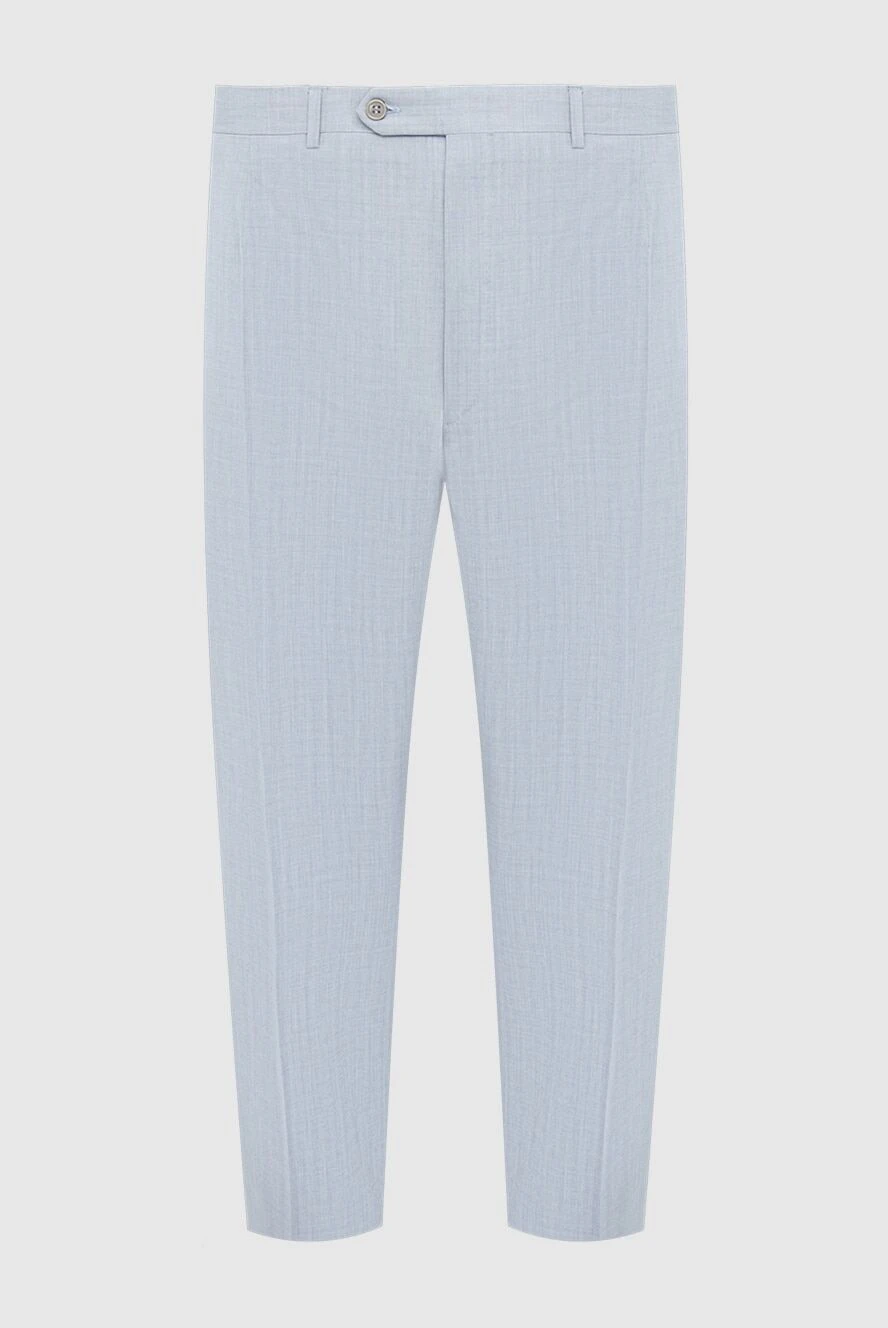 Canali man gray wool trousers for men купить с ценами и фото 936587 - photo 1