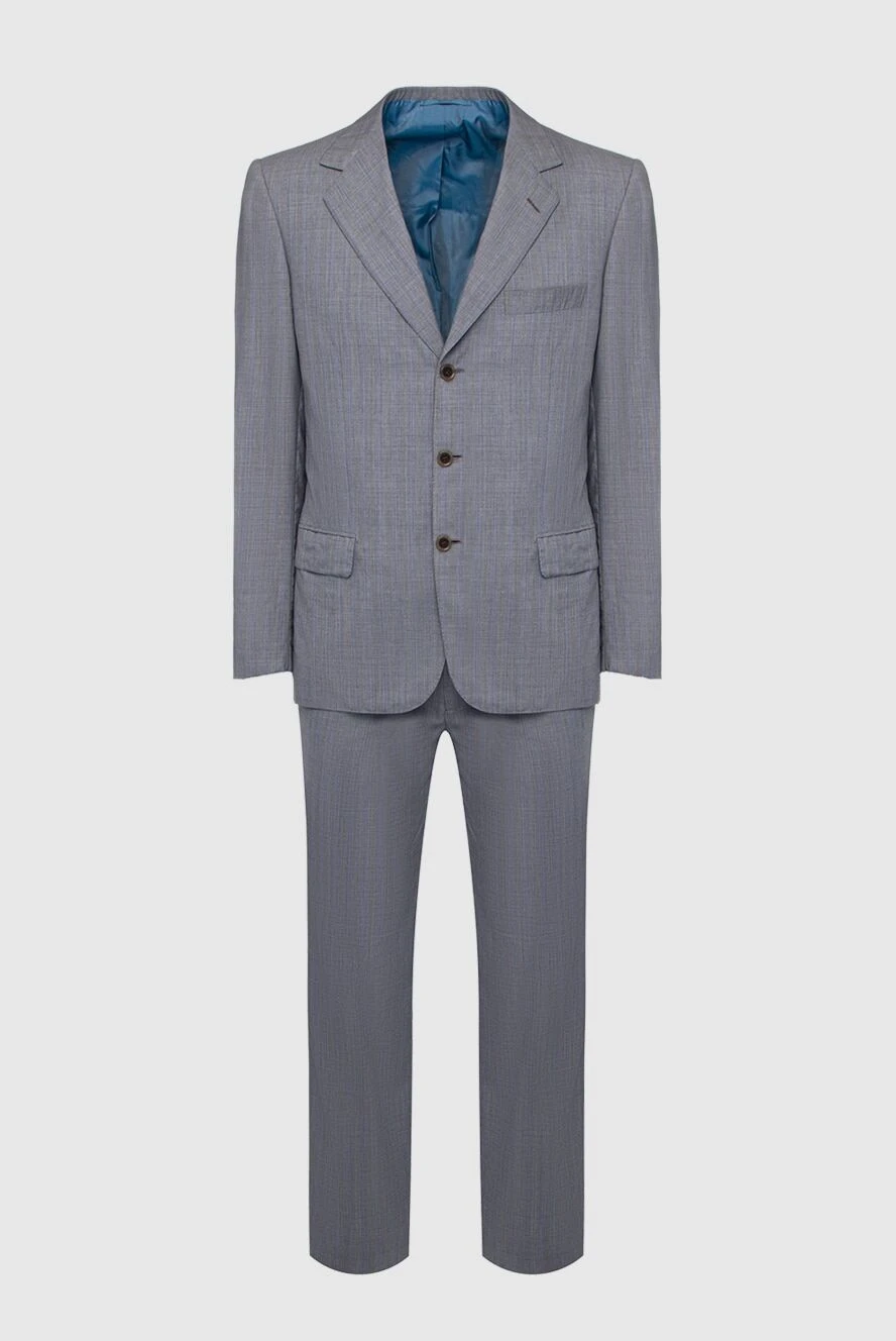 Brioni man men's suit made of wool and mohair, gray купить с ценами и фото 938325 - photo 1