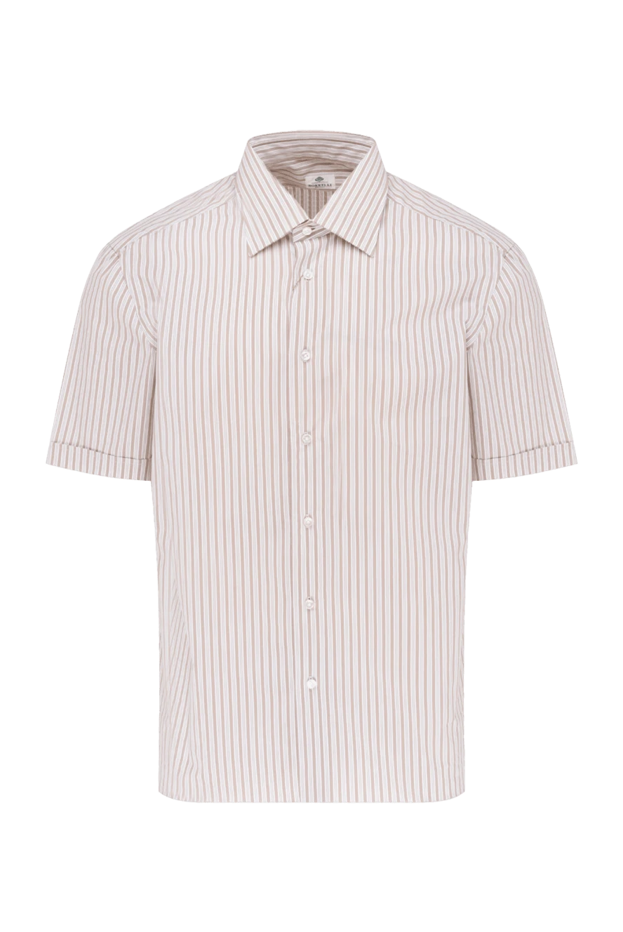 Borrelli man white cotton shirt for men купить с ценами и фото 947397 - photo 1