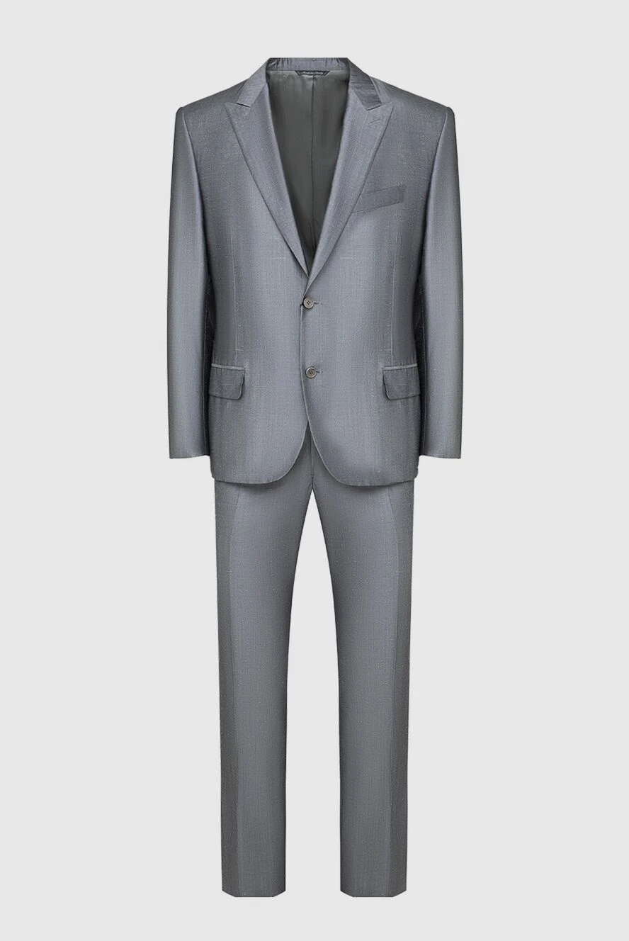 Canali man men's suit made of silk gray купить с ценами и фото 949135 - photo 1