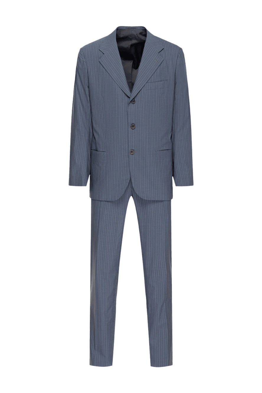 Kiton man gray men's linen suit купить с ценами и фото 949478 - photo 1