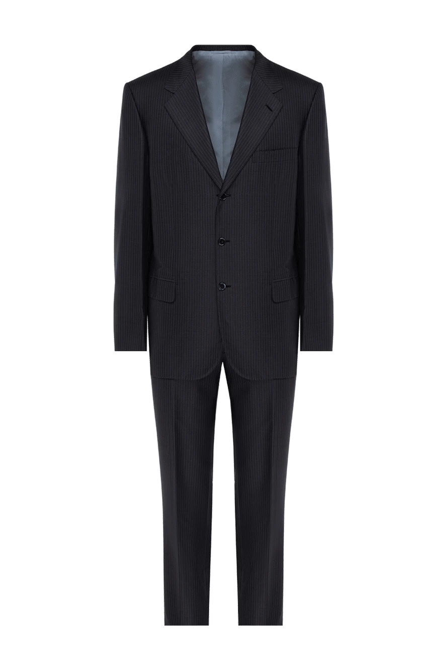 Brioni man men's suit made of wool and silk, black купить с ценами и фото 950168 - photo 1