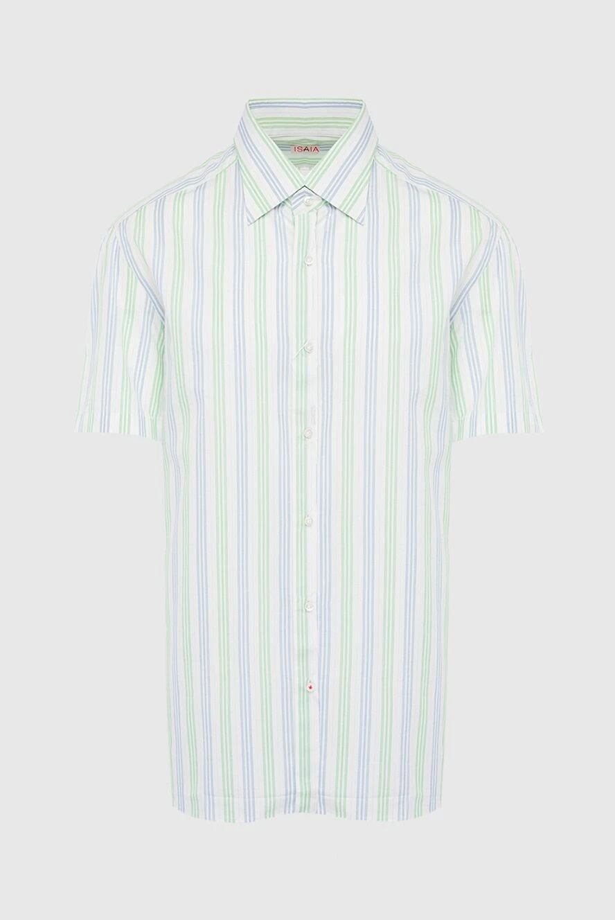 Isaia man white cotton shirt for men купить с ценами и фото 951263 - photo 1