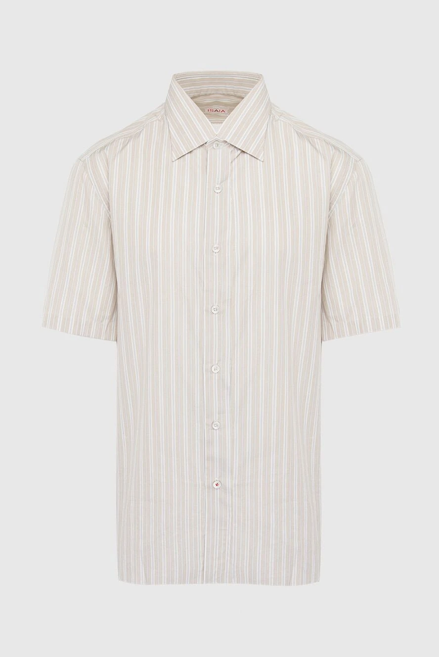 Isaia man gray cotton shirt for men купить с ценами и фото 951369 - photo 1