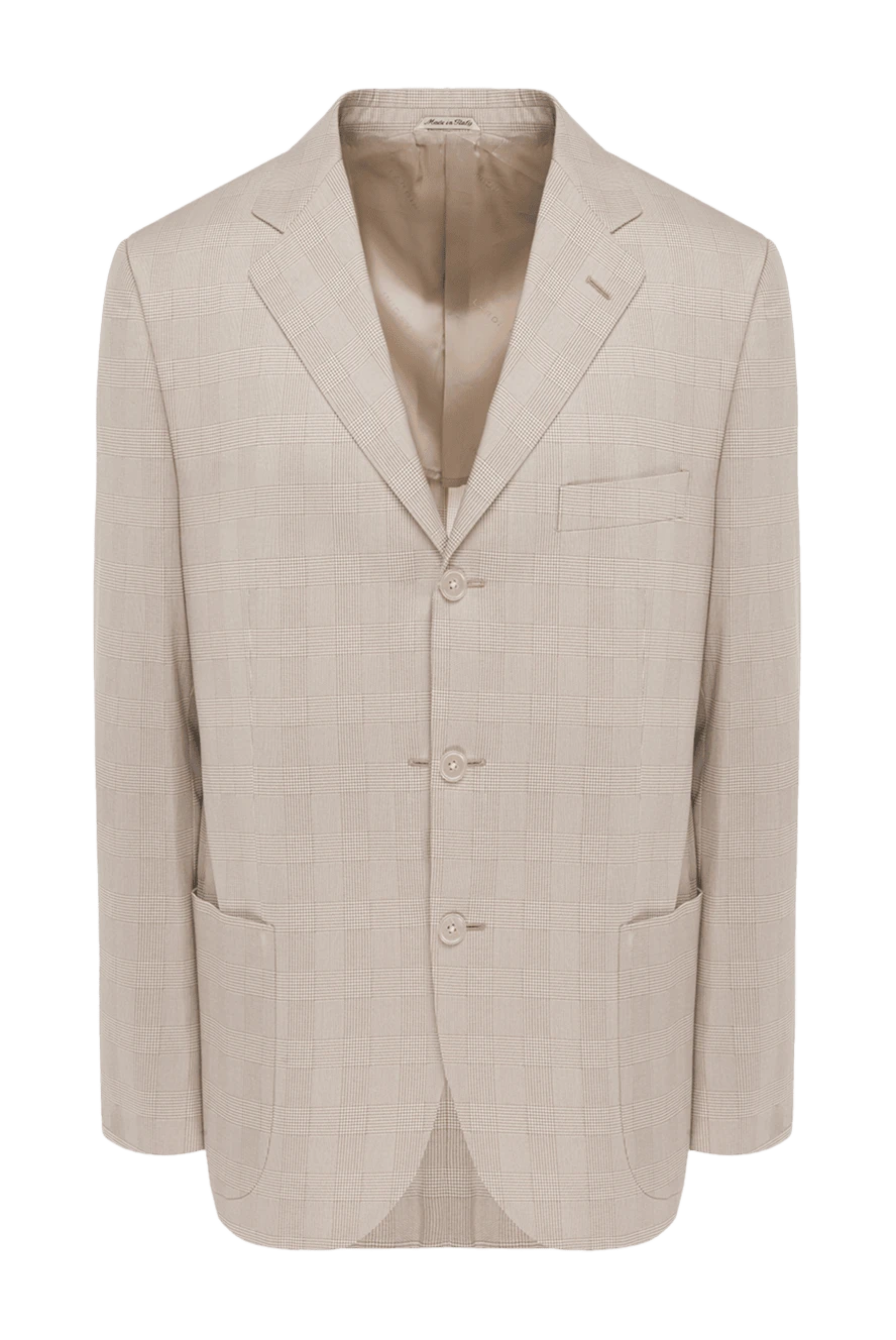 Lardini man beige cotton jacket for men купить с ценами и фото 953082 - photo 1