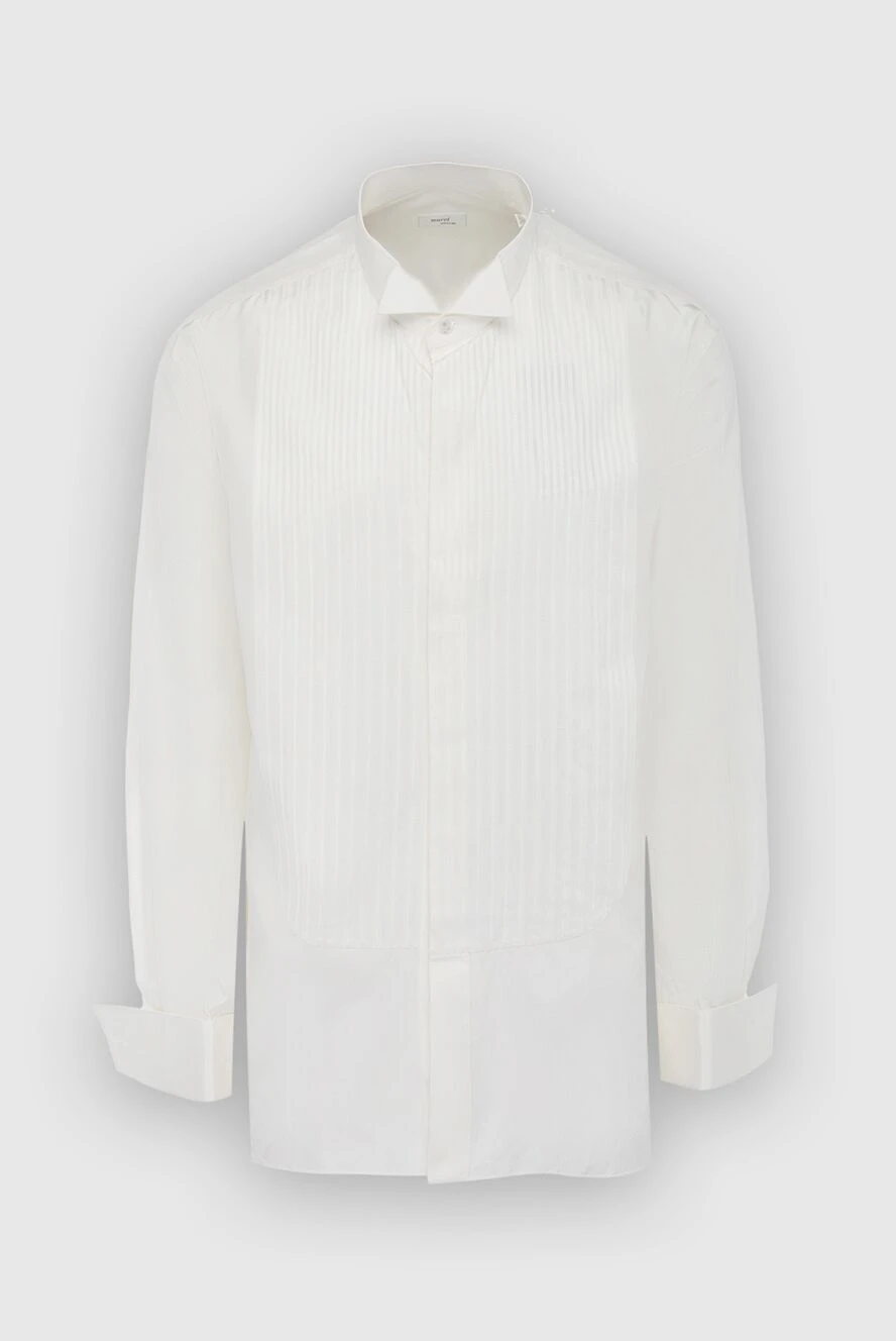 Marol man white cotton shirt for men купить с ценами и фото 960201 - photo 1