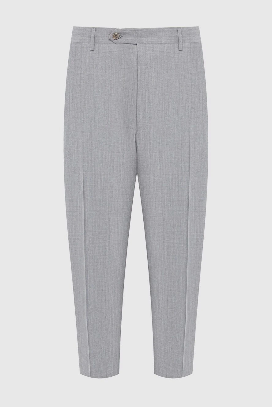 Canali man gray wool trousers for men купить с ценами и фото 969415 - photo 1