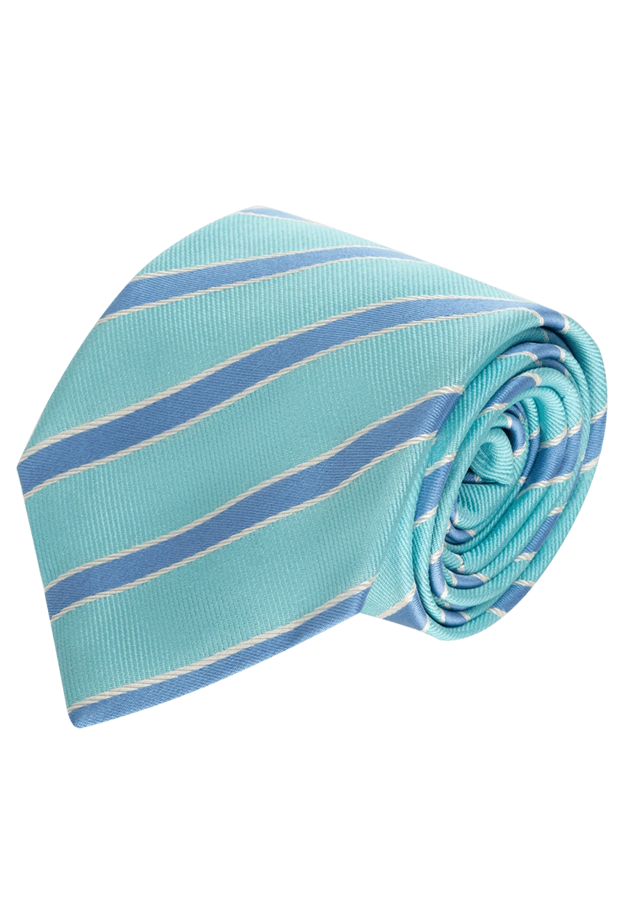 Canali man blue silk tie for men купить с ценами и фото 969470 - photo 1