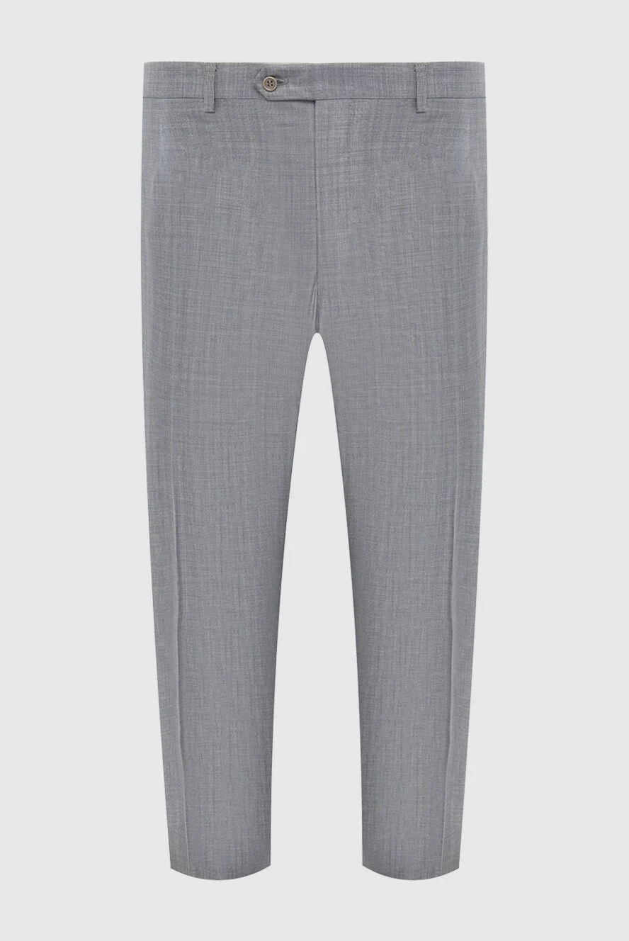 Canali man gray wool trousers for men купить с ценами и фото 969604 - photo 1