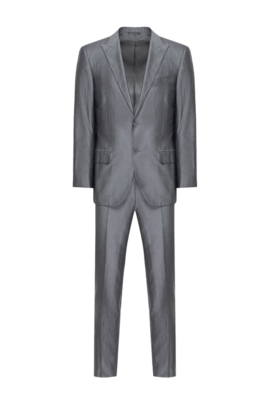 Canali man men's suit made of silk gray купить с ценами и фото 978537 - photo 1