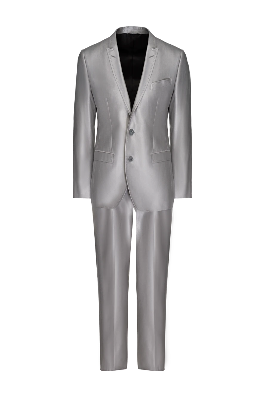 Dolce & Gabbana men's suit made of wool, silk and viscose gray 979145 - photo 1