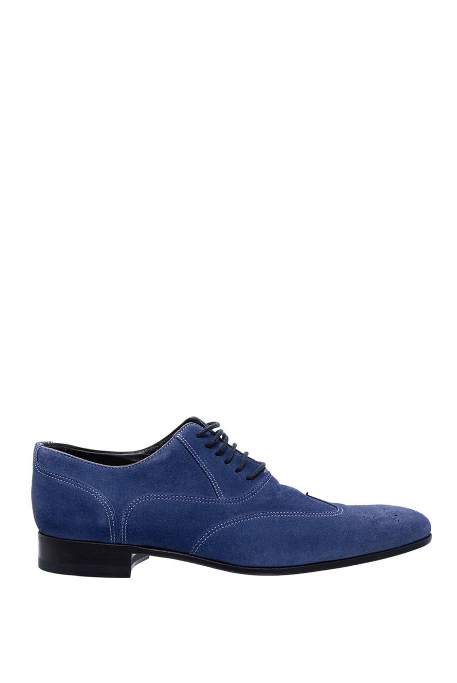 Canali man blue suede men's shoes купить с ценами и фото 979497 - photo 1