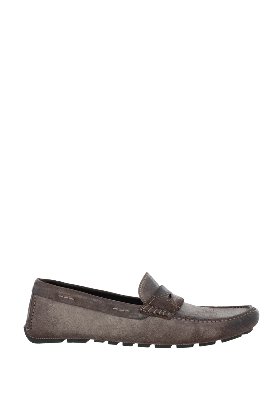 Dolce & Gabbana man men's moccasins from nubuck brown купить с ценами и фото 981177 - photo 1