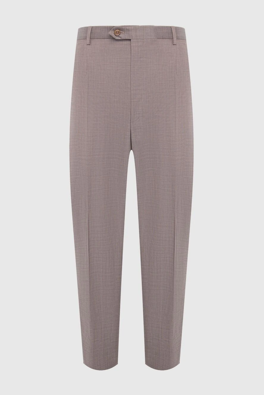 Brioni man beige wool trousers for men купить с ценами и фото 981251 - photo 1