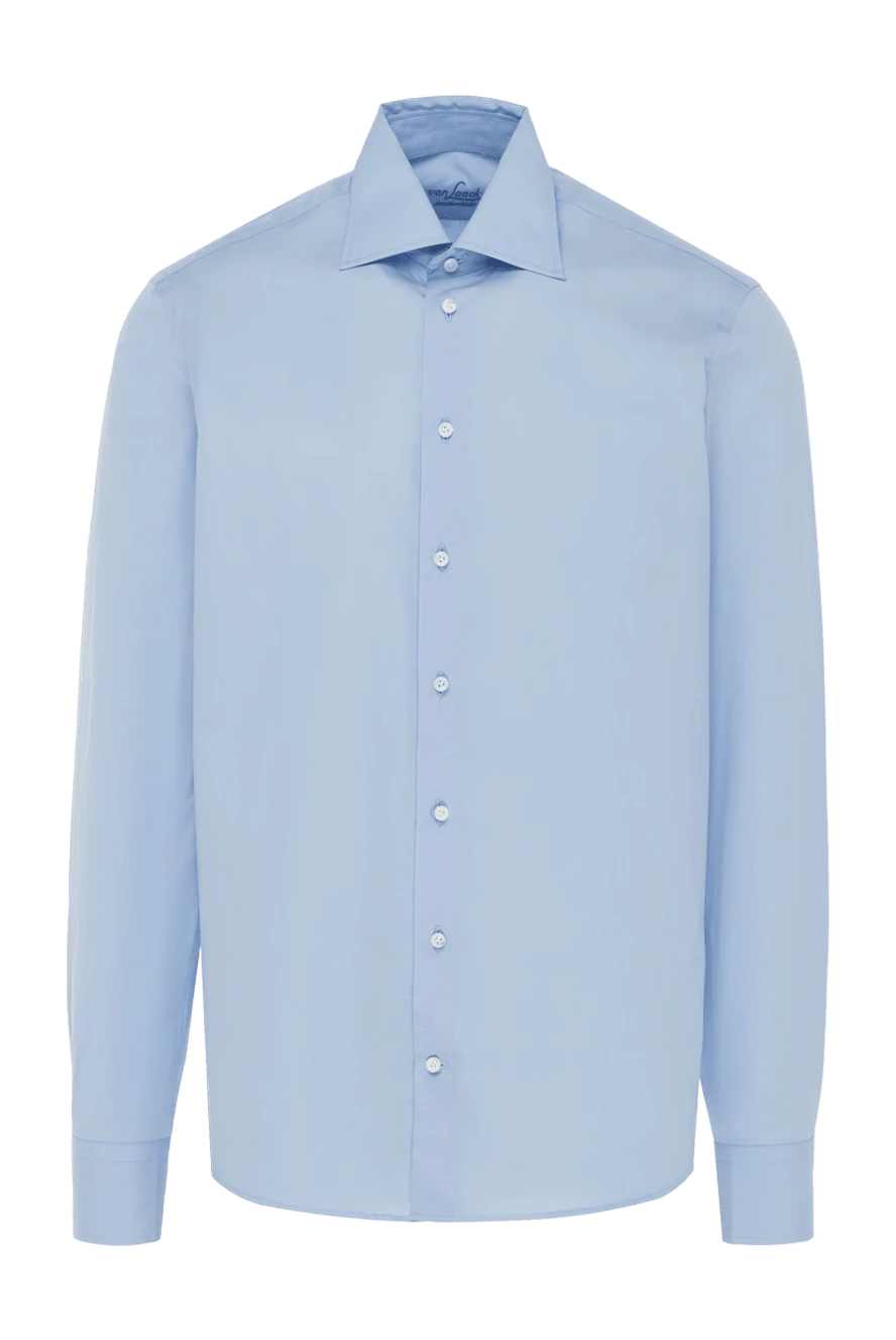 Van Laack man blue cotton shirt for men купить с ценами и фото 982665 - photo 1