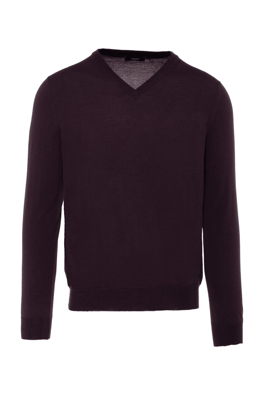 Svevo man wool jumper burgundy for men купить с ценами и фото 983093 - photo 1