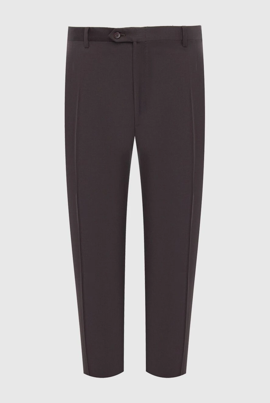 Brioni man gray wool trousers for men купить с ценами и фото 983640 - photo 1