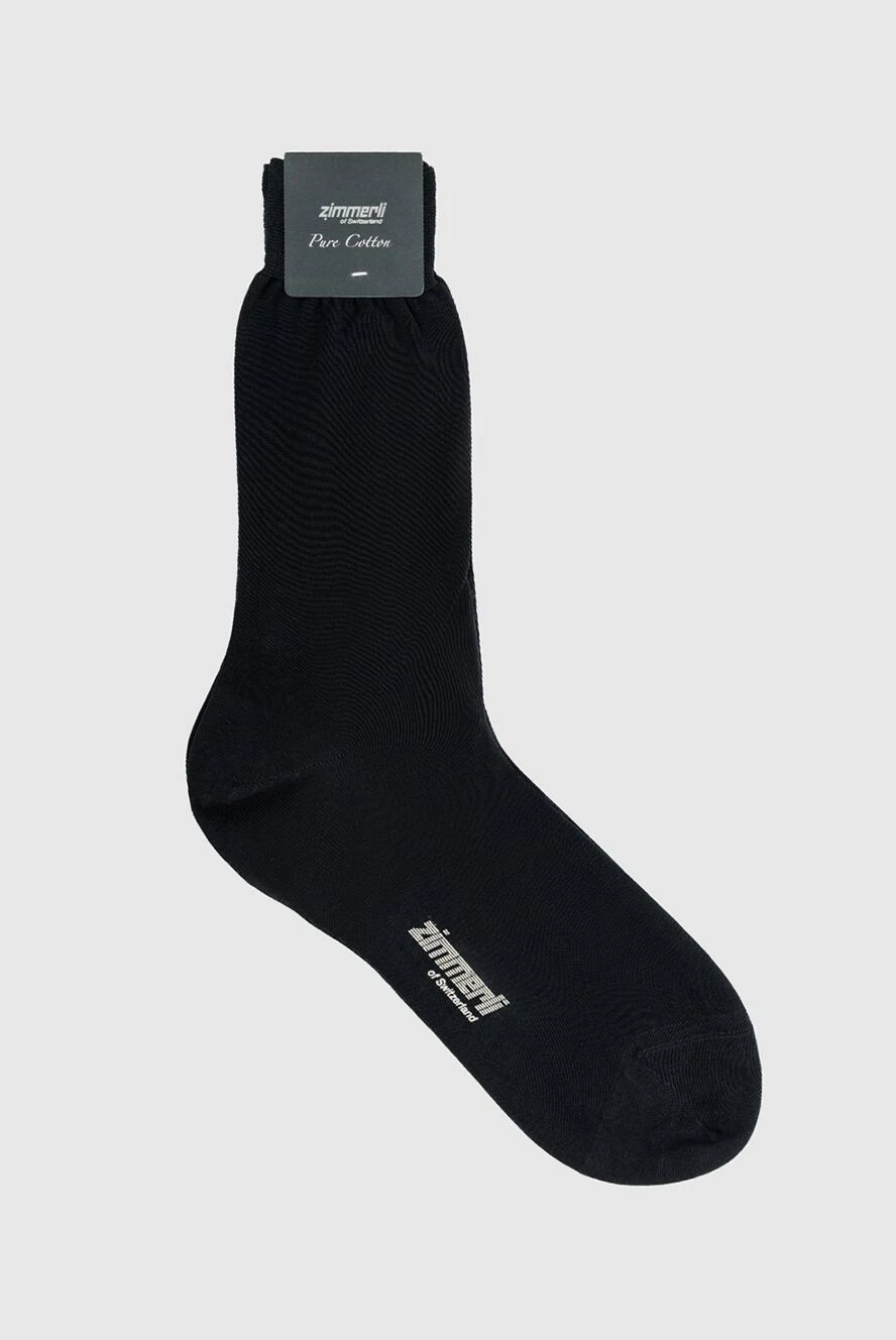 Zimmerli man men's black cotton socks купить с ценами и фото 984024 - photo 1