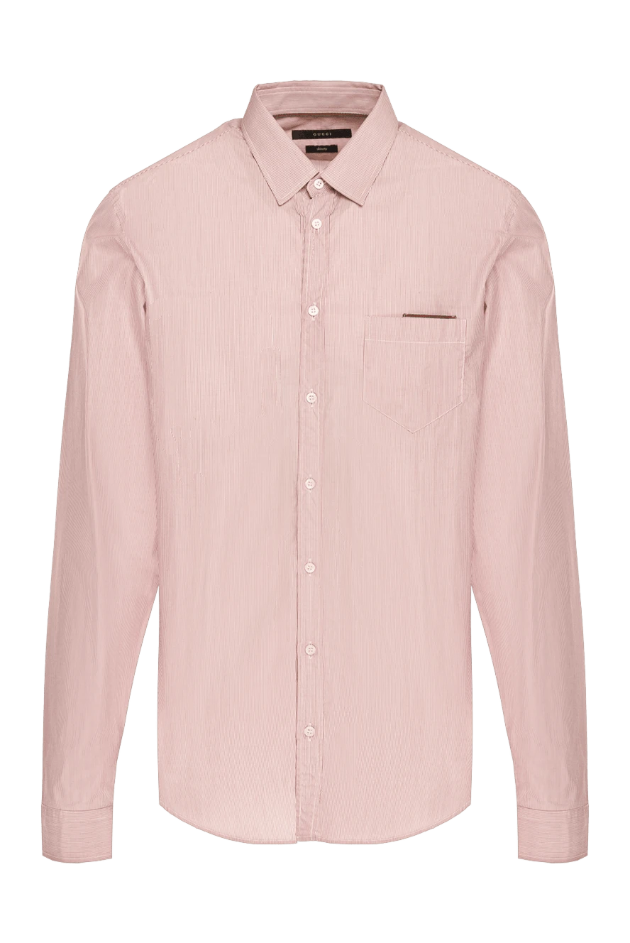 Gucci cotton shirt in burgundy for men 984133 - photo 1