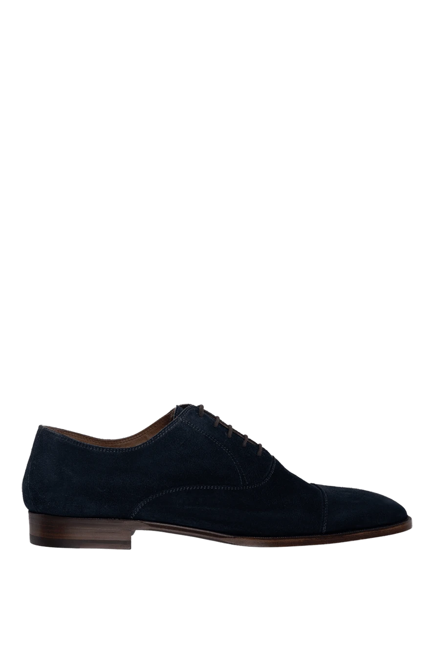 Sutor Mantellassi man blue suede men's shoes купить с ценами и фото 985256 - photo 1