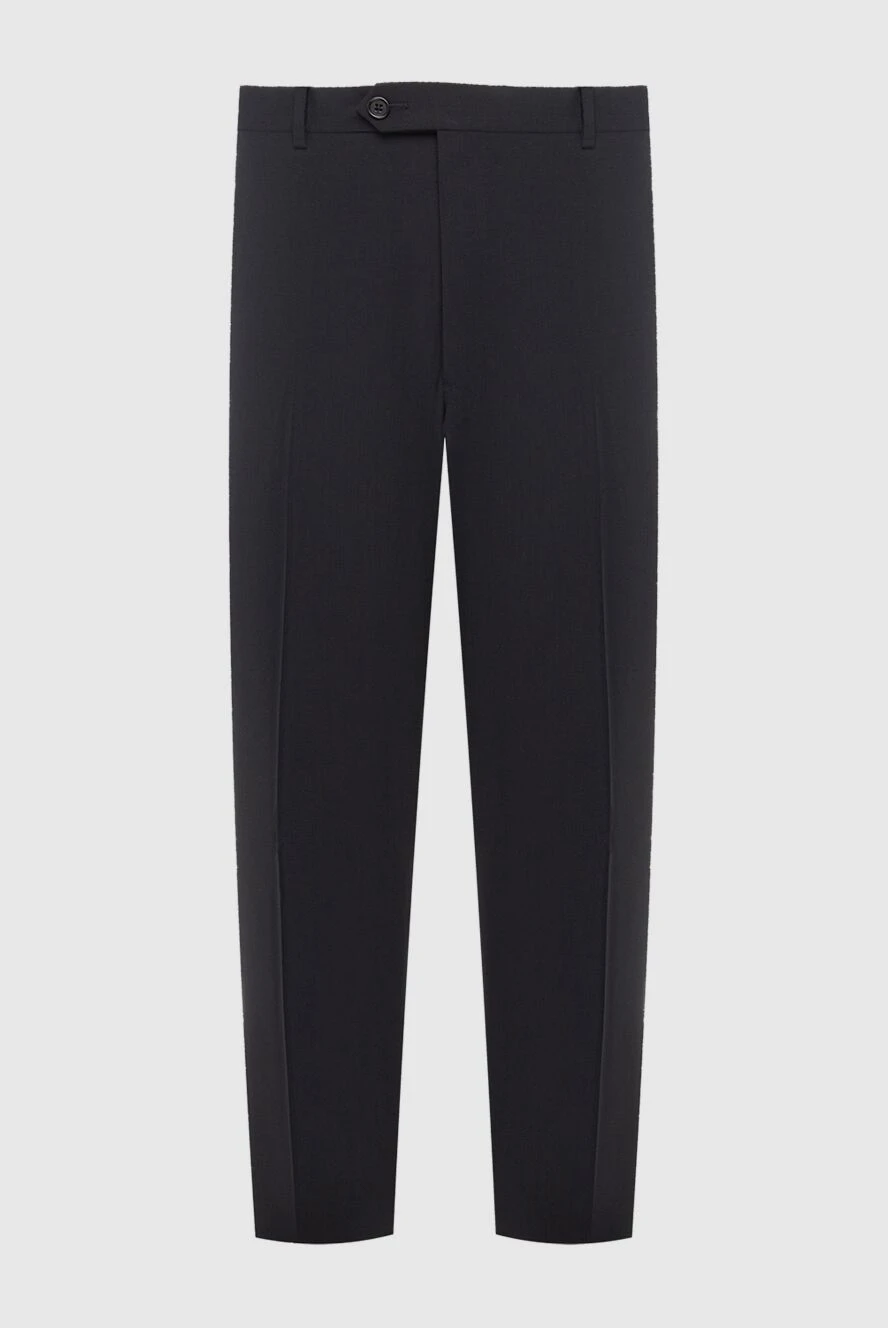 Armani man black wool trousers for men купить с ценами и фото 985487 - photo 1