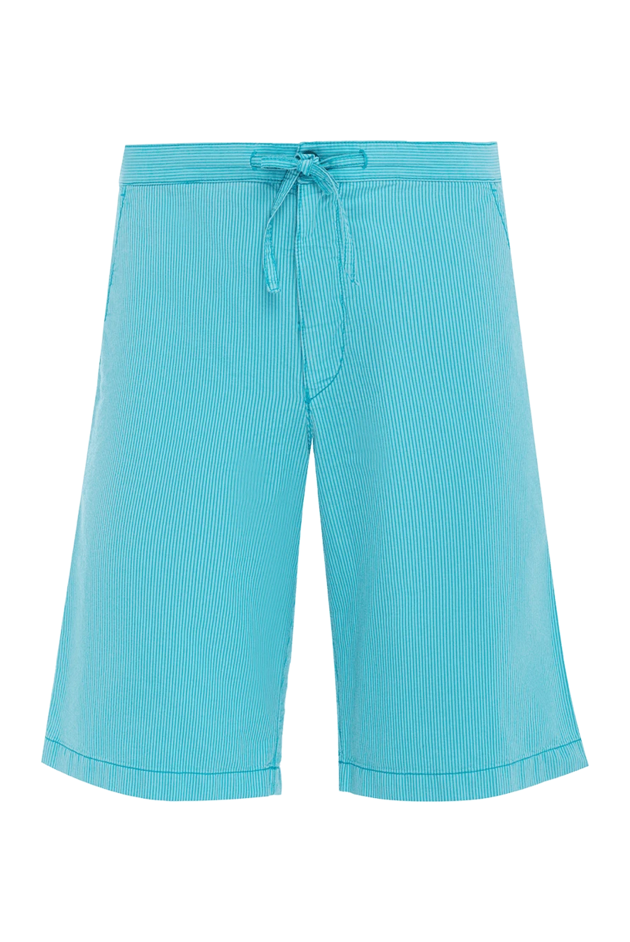 Armani man cotton and polyester shorts blue for men купить с ценами и фото 985505 - photo 1