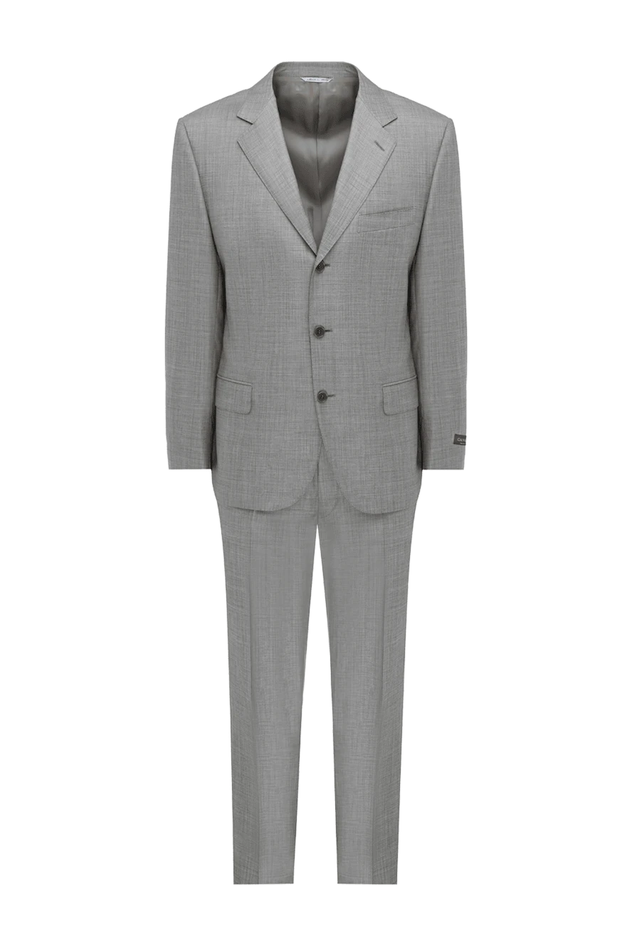 Canali man beige men's wool suit купить с ценами и фото 985604 - photo 1